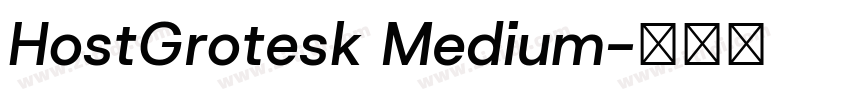 HostGrotesk Medium字体转换